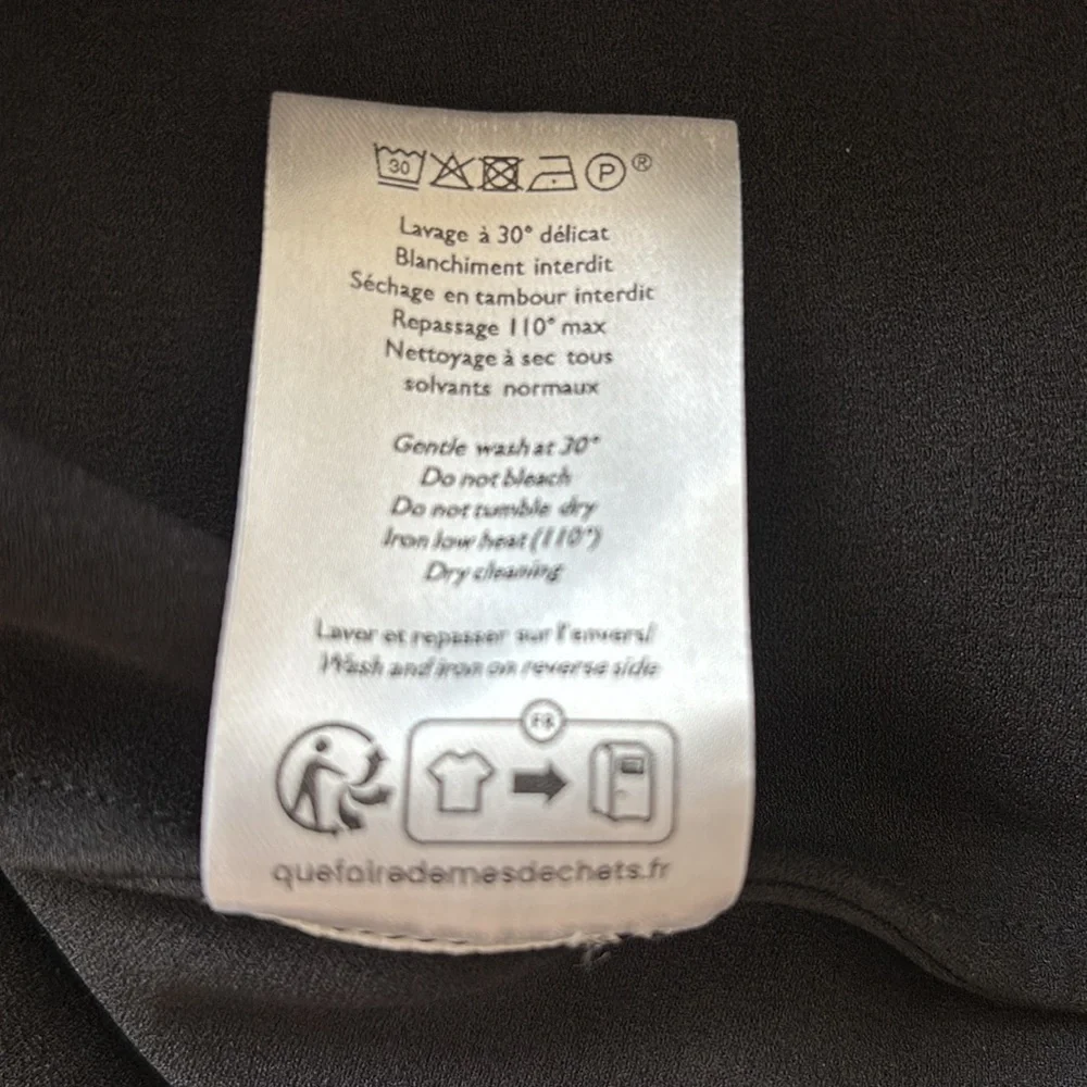 Sezane Valencia Blouse Black - Size 40 - Picture 6 of 8